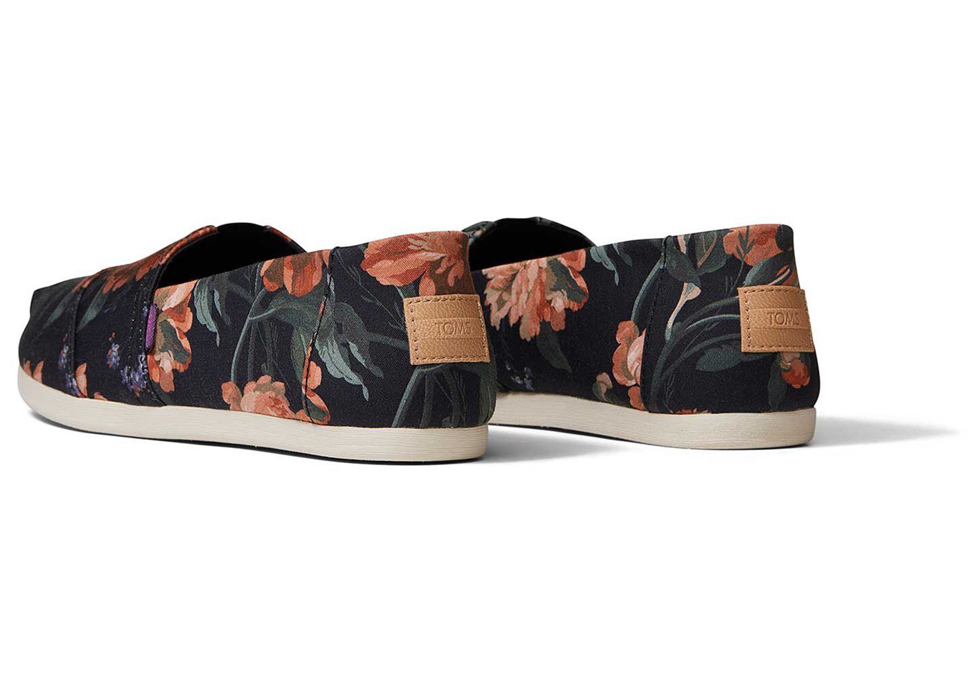 Toms Espadryle Damskie Czarne - Alpargata Bloom Made With Liberty Fabric - 10ENPQLGB